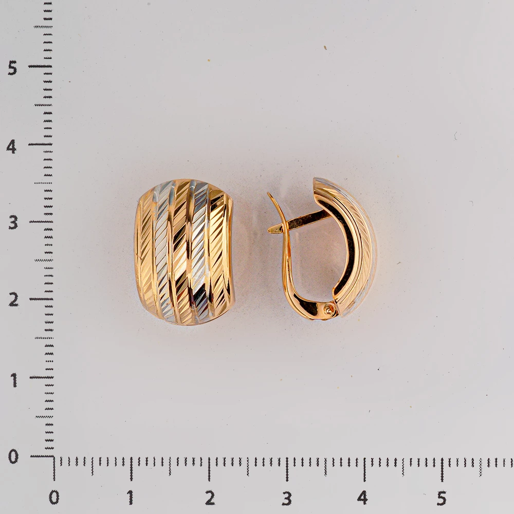 Серьги из красного золота 585 пробы 2
