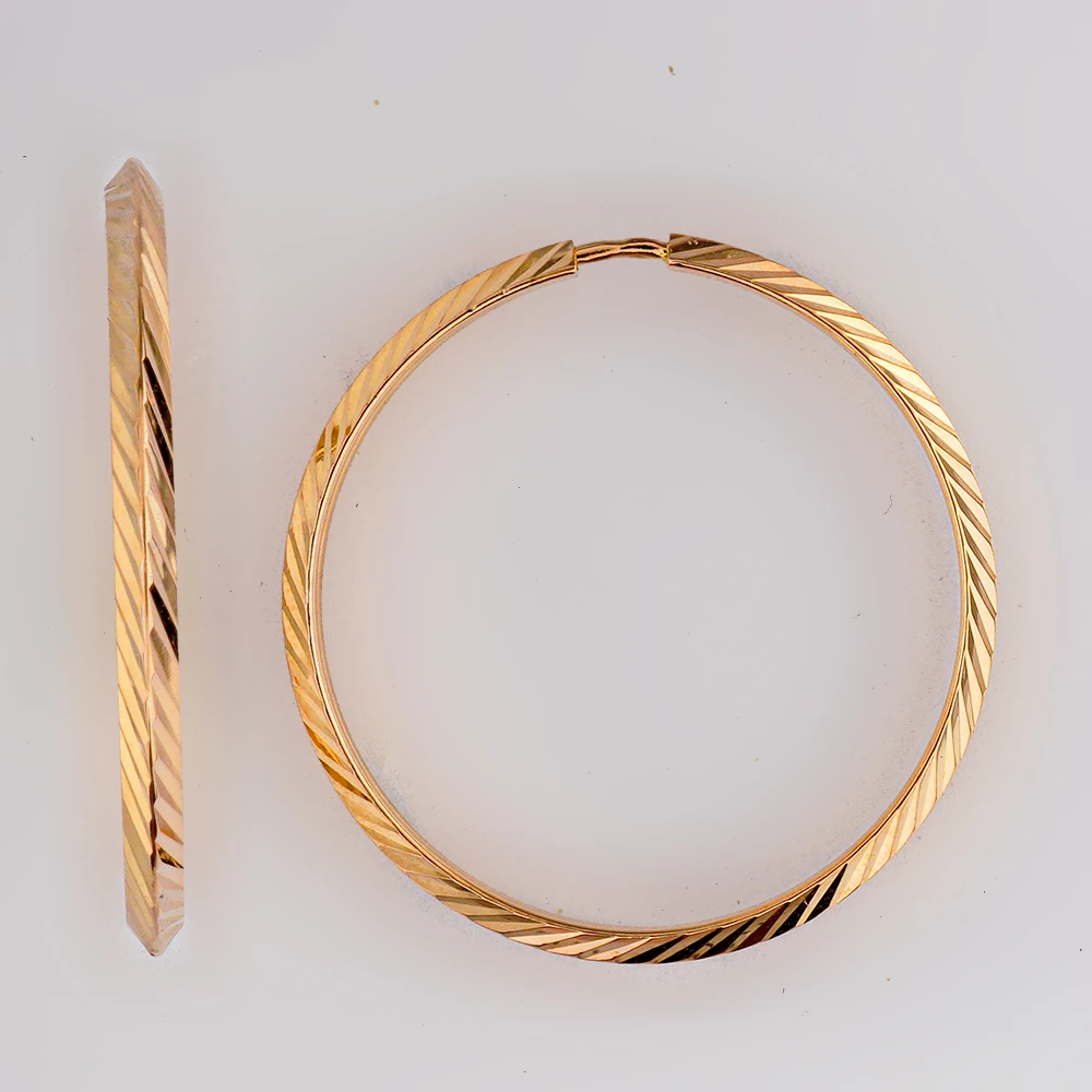 Серьги конго из красного золота 585 пробы 1