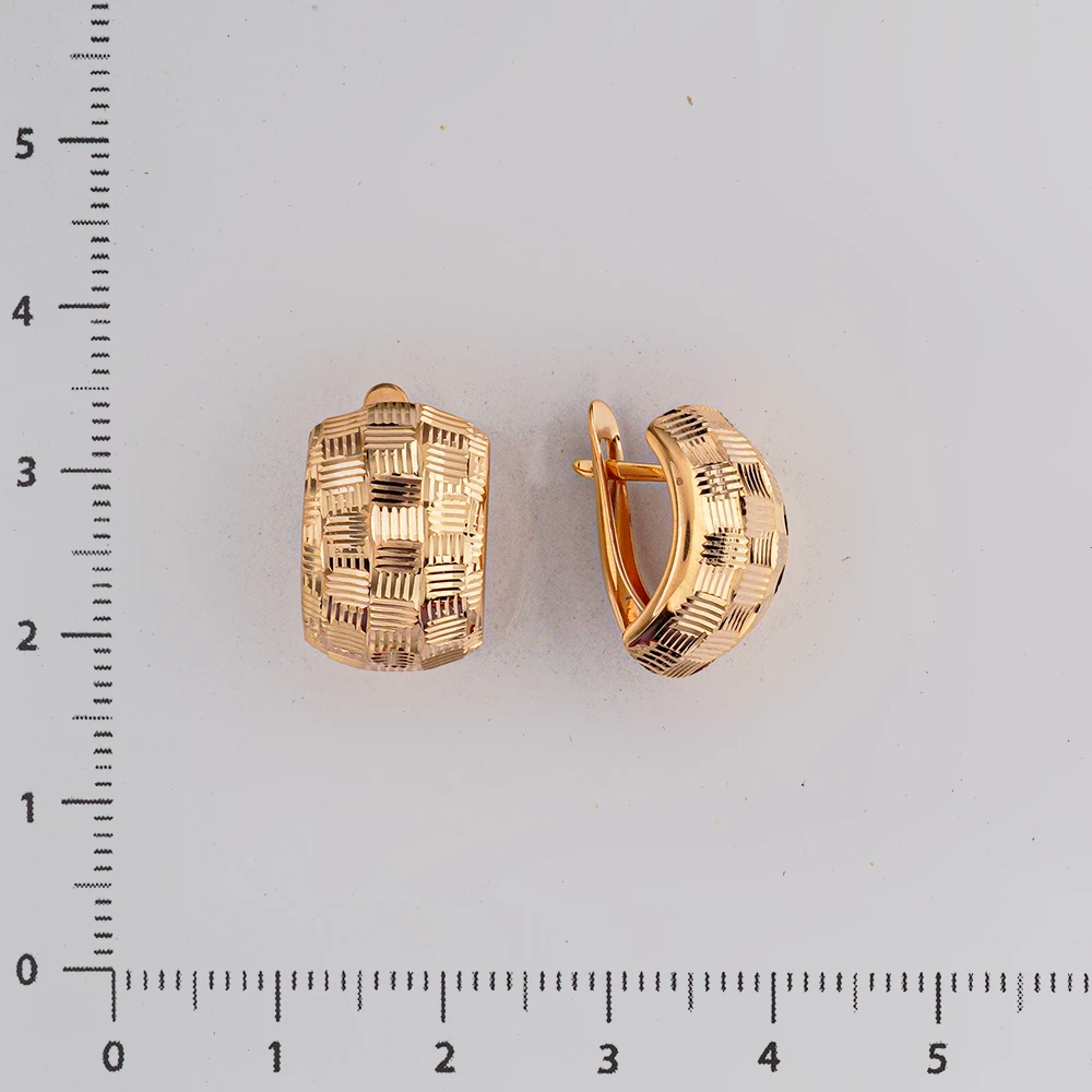 Серьги из красного золота 585 пробы 2