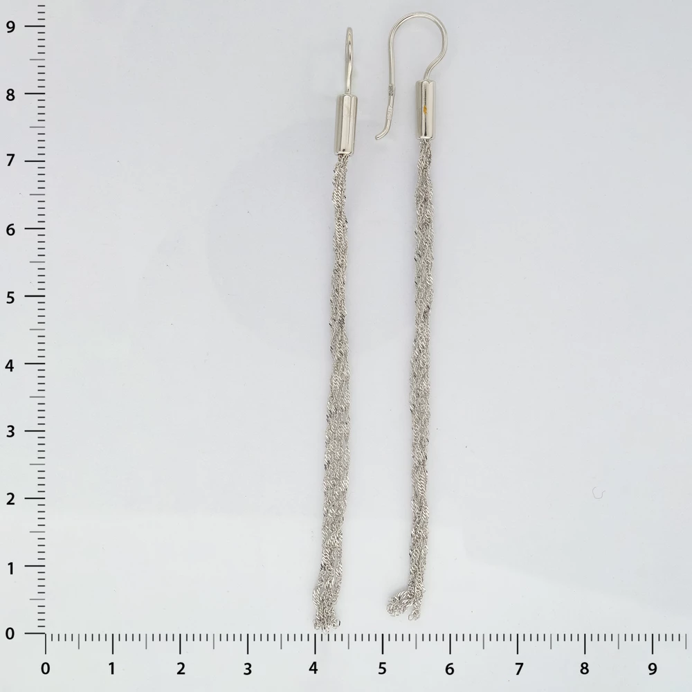 Серьги из белого золота 585 пробы