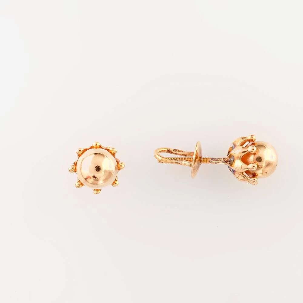 Серьги из красного золота 583 пробы