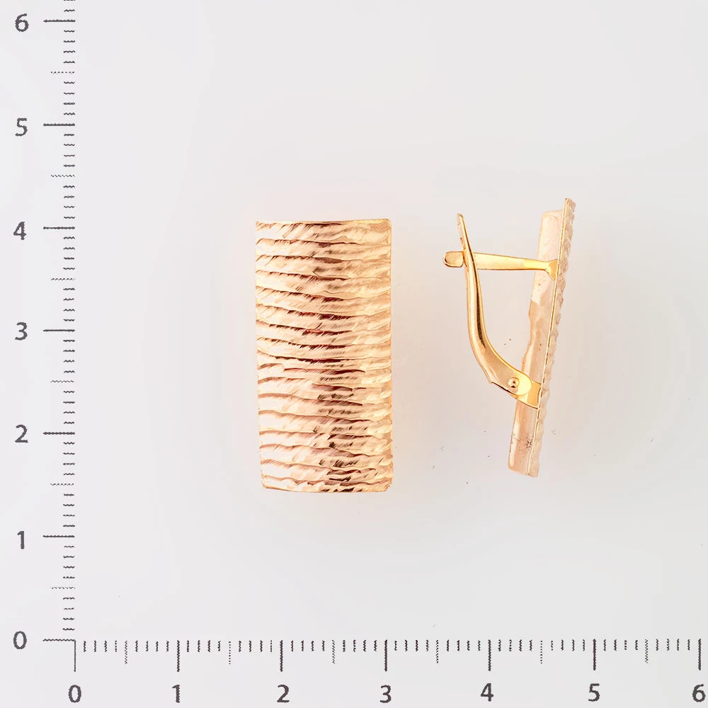Серьги из красного золота 585 пробы 2