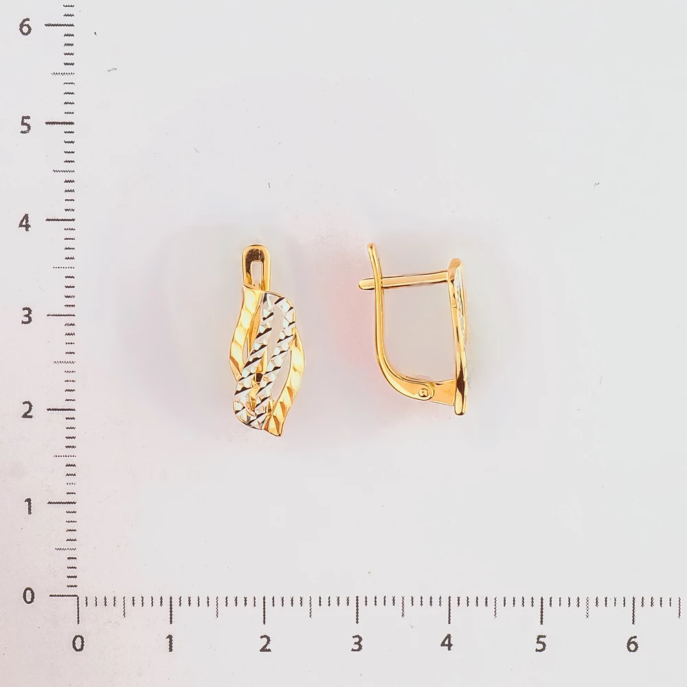 Серьги из красного золота 585 пробы 2