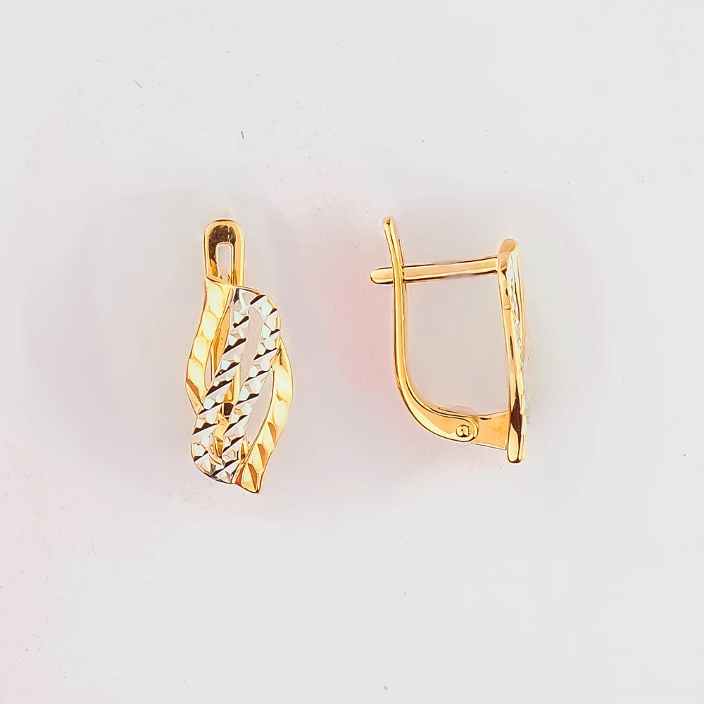 Серьги из красного золота 585 пробы 1