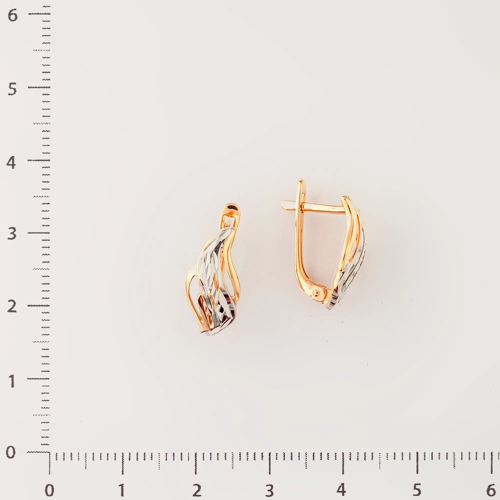 Серьги из красного золота 585 пробы 2