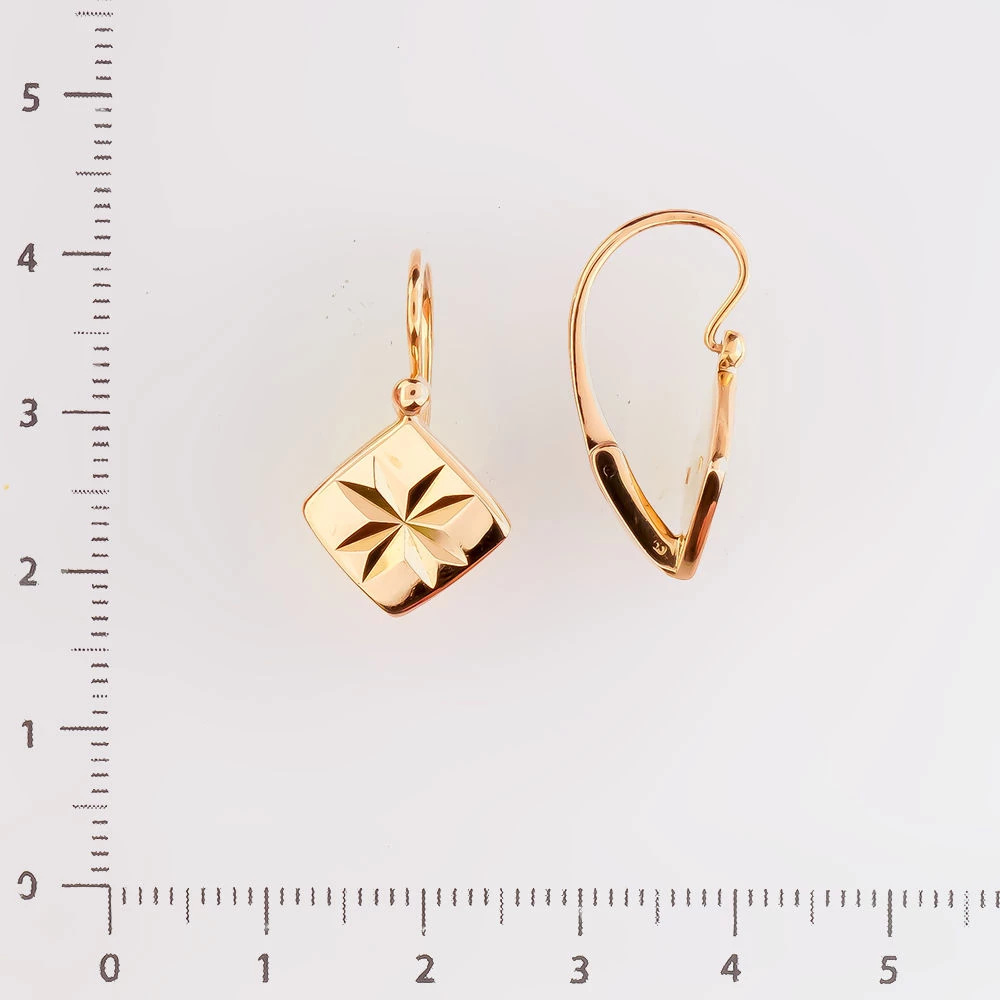 Серьги из красного золота 583 пробы 2