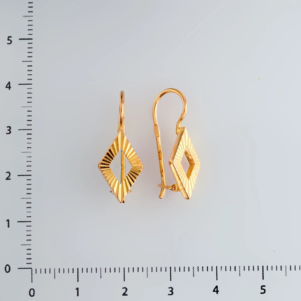 Серьги из красного золота 583 пробы 2