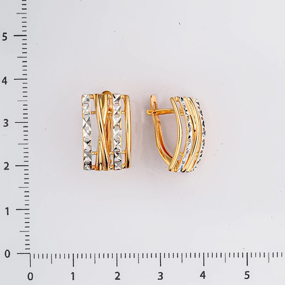 Серьги из красного золота 585 пробы 2
