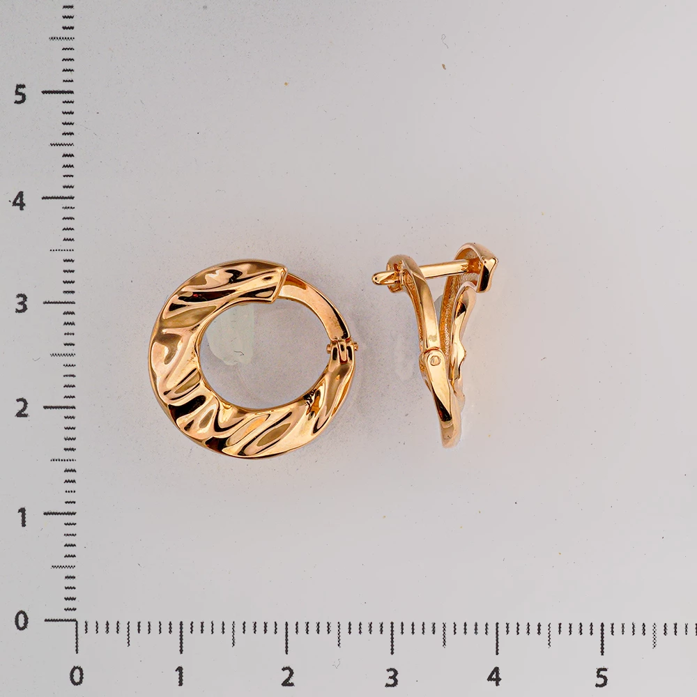 Серьги из красного золота 585 пробы 2