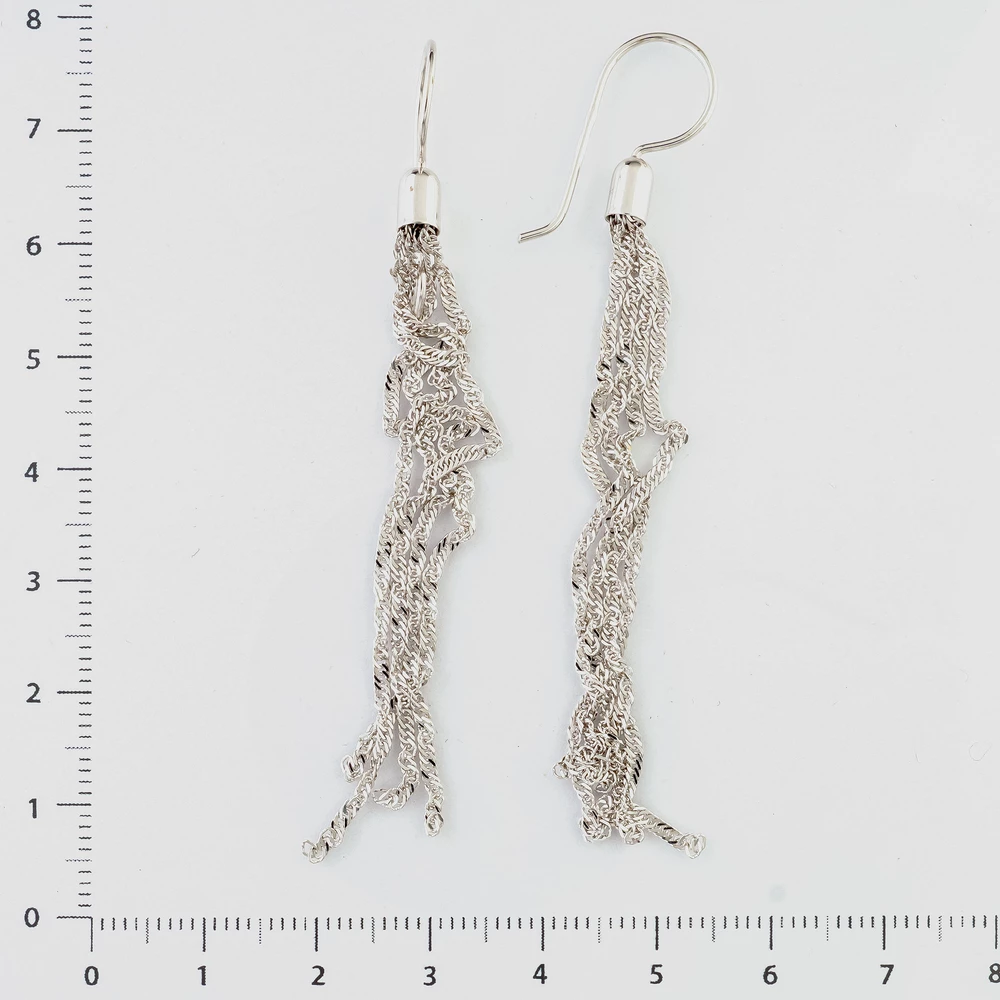 Серьги из белого золота 585 пробы