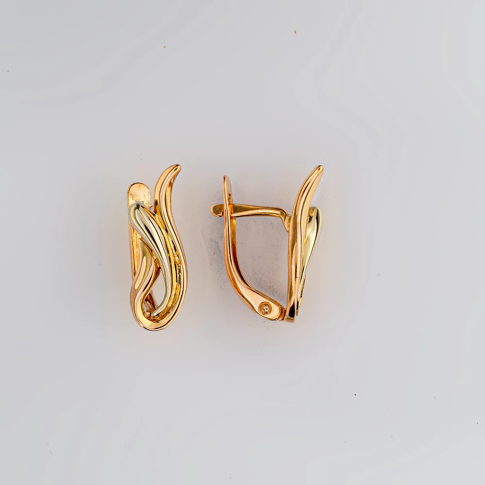 Серьги из красного золота 585 пробы 1