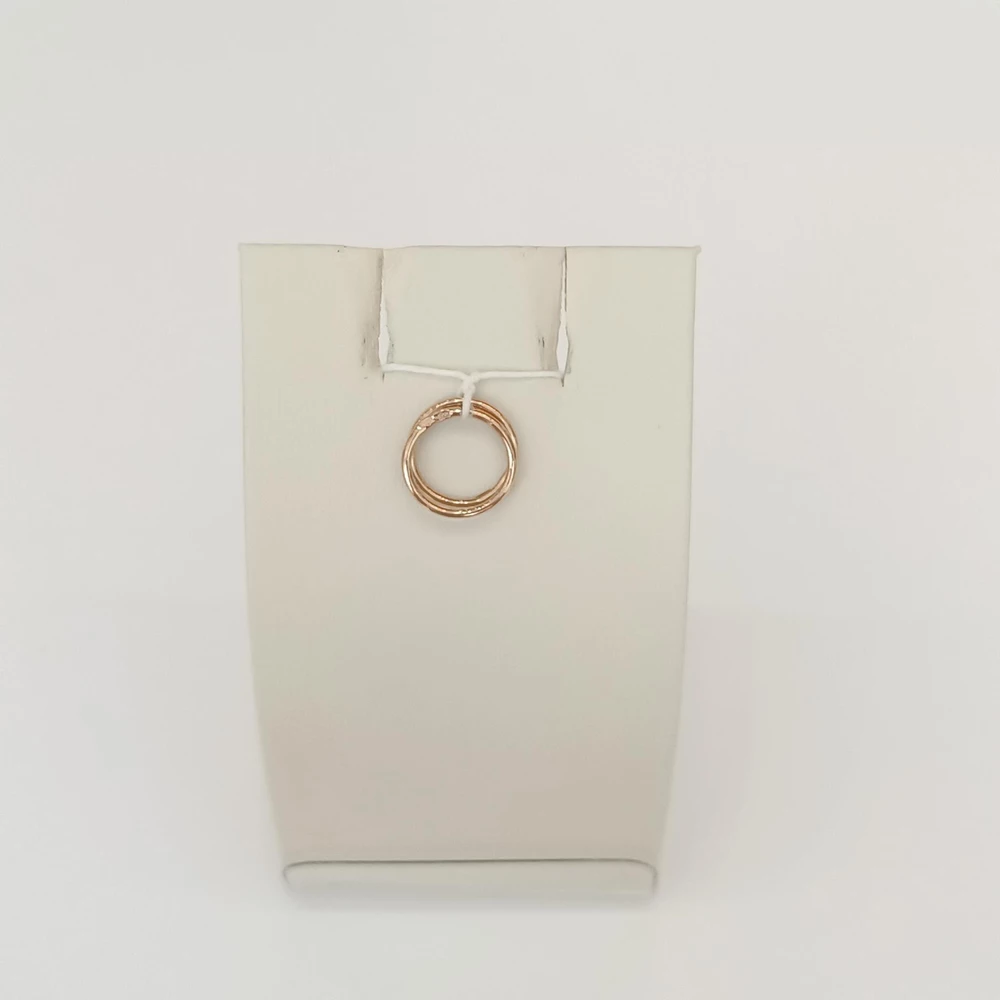 Серьги конго из красного золота 585 пробы 1