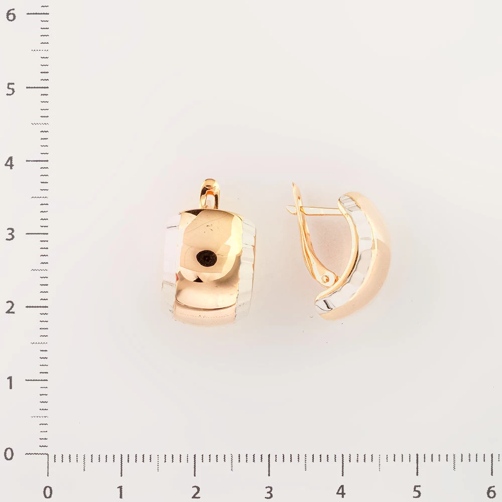 Серьги из красного золота 585 пробы 2