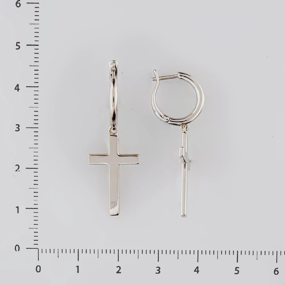 Серьги из белого золота 585 пробы