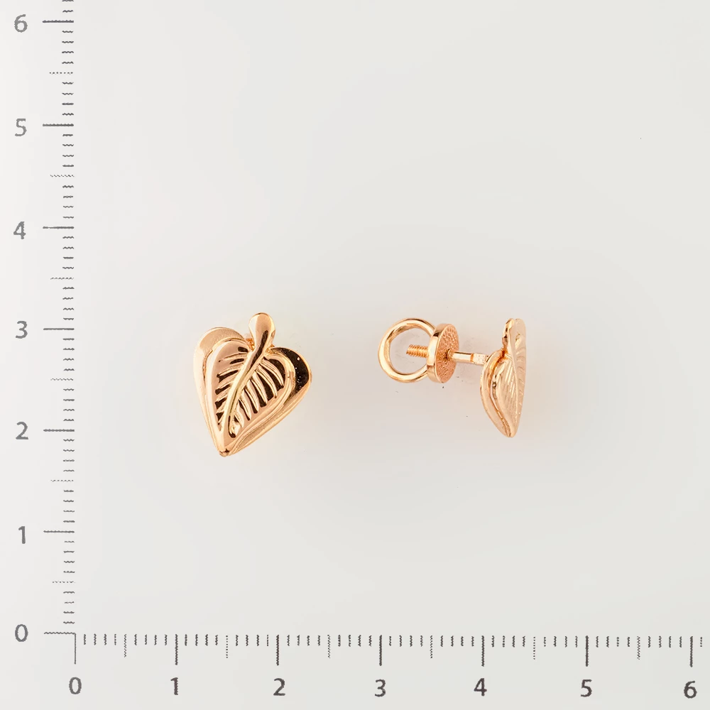 Серьги из красного золота 583 пробы