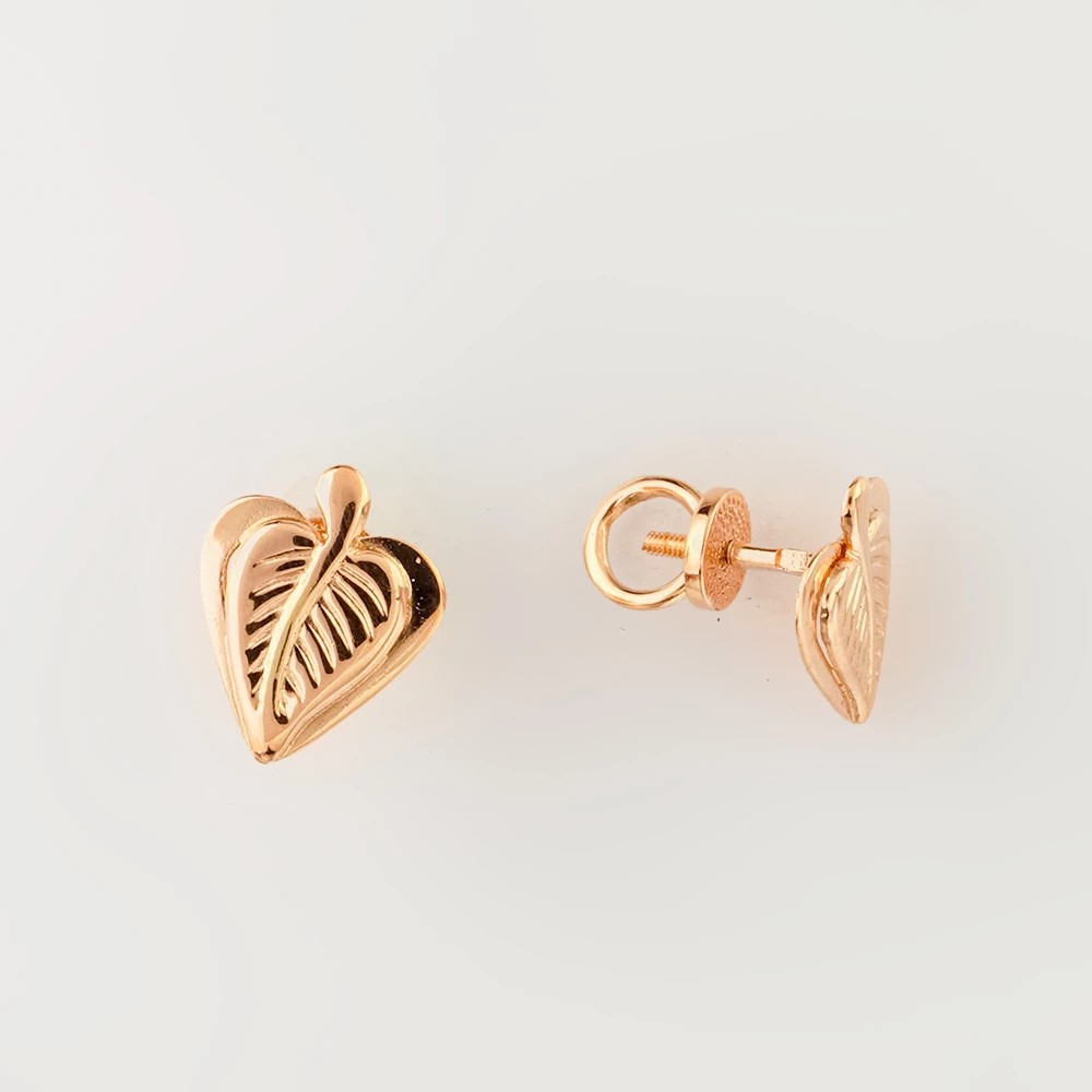 Серьги из красного золота 583 пробы
