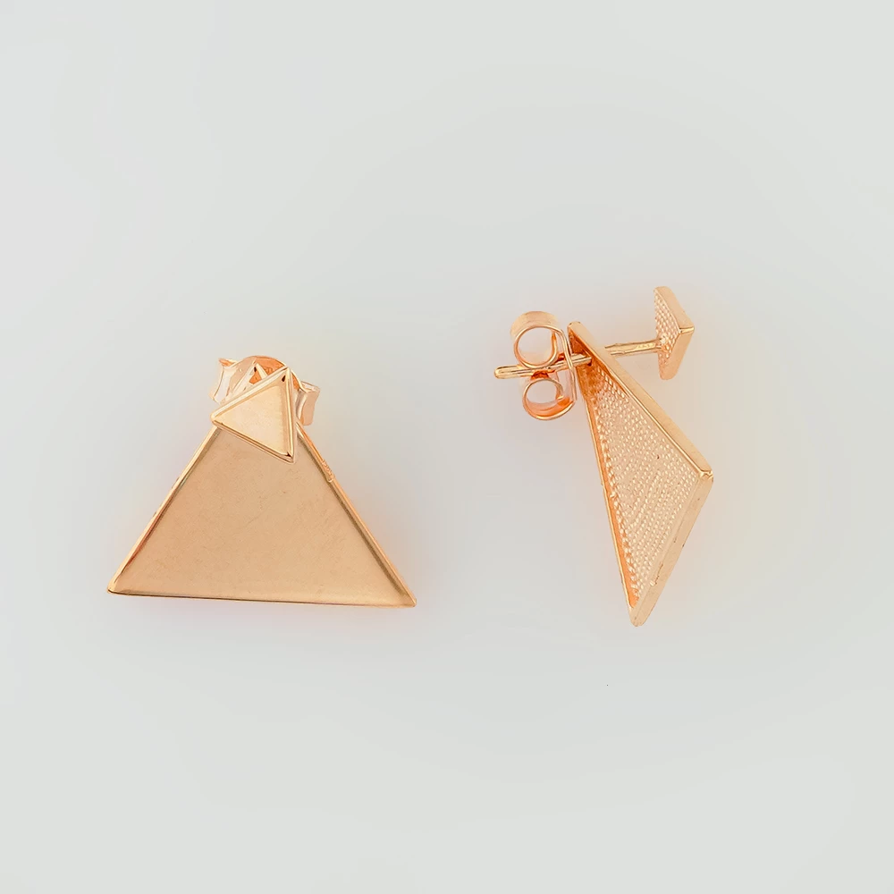 Серьги из красного золота 585 пробы