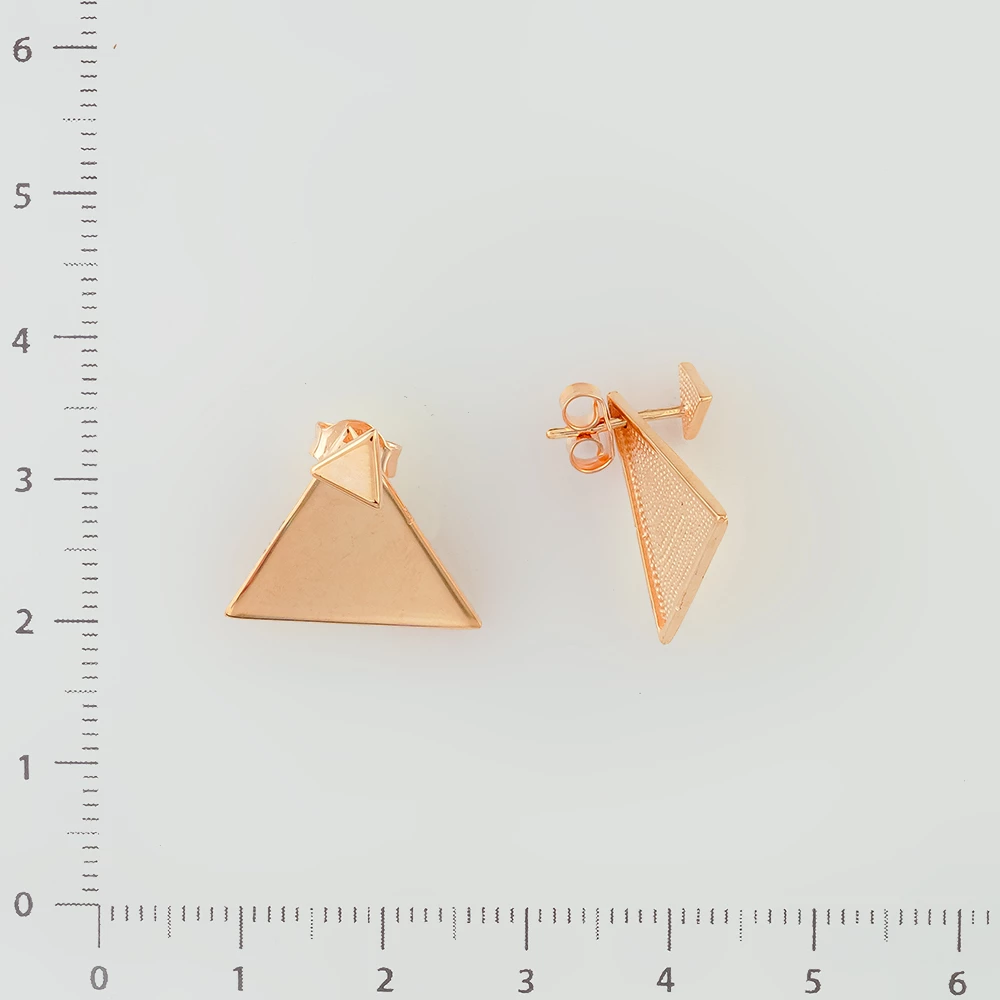 Серьги из красного золота 585 пробы