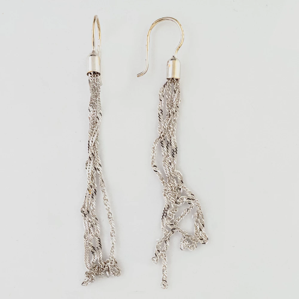 Серьги из белого золота 585 пробы