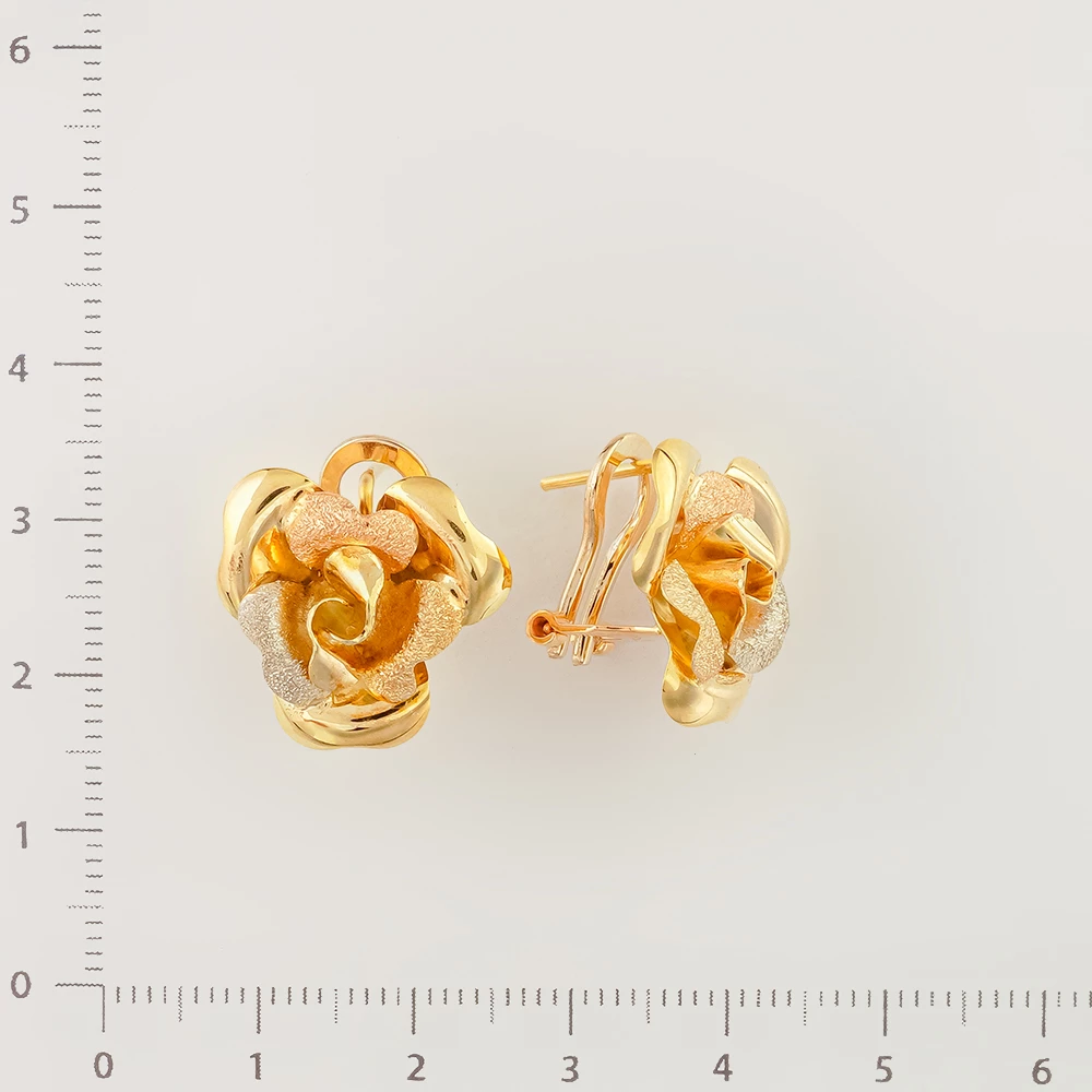 Серьги из желтого золота 585 пробы