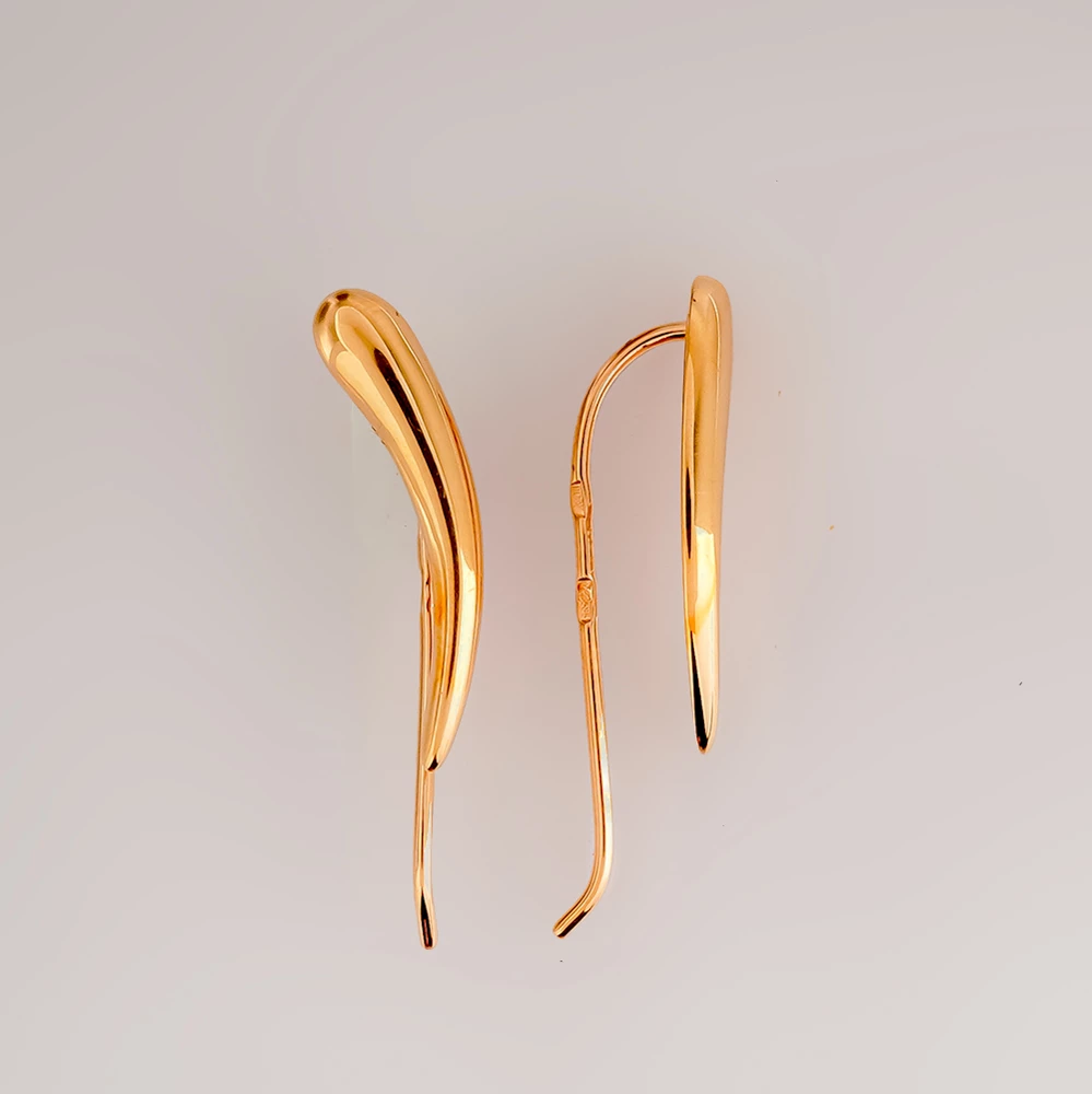 Серьги из красного золота 585 пробы