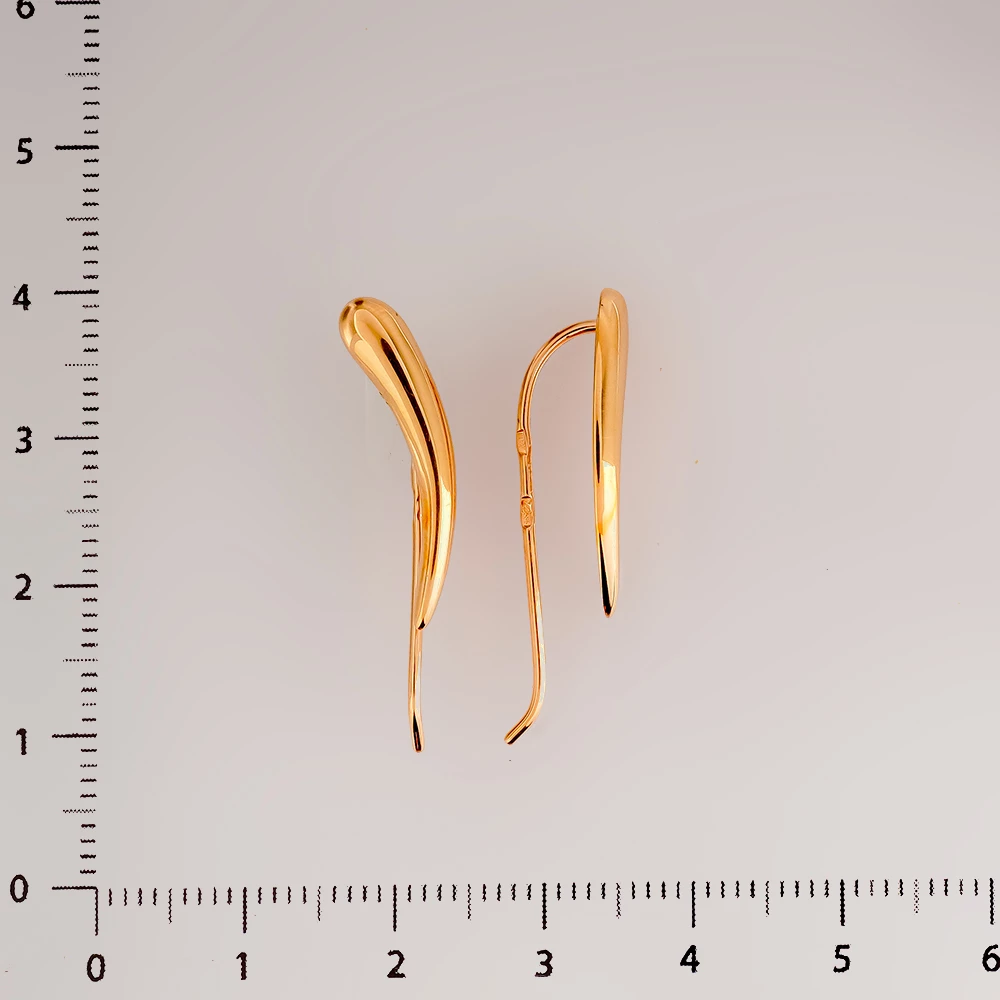 Серьги из красного золота 585 пробы