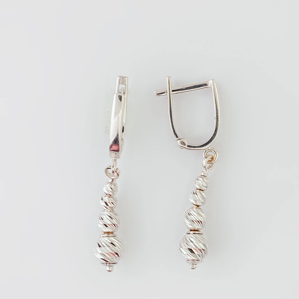 Серьги из белого золота 585 пробы