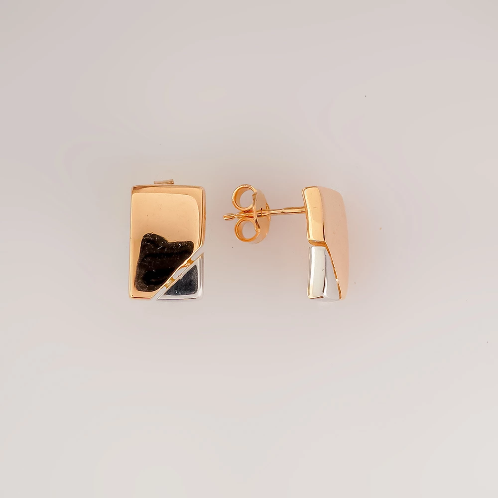Серьги из красного золота 585 пробы