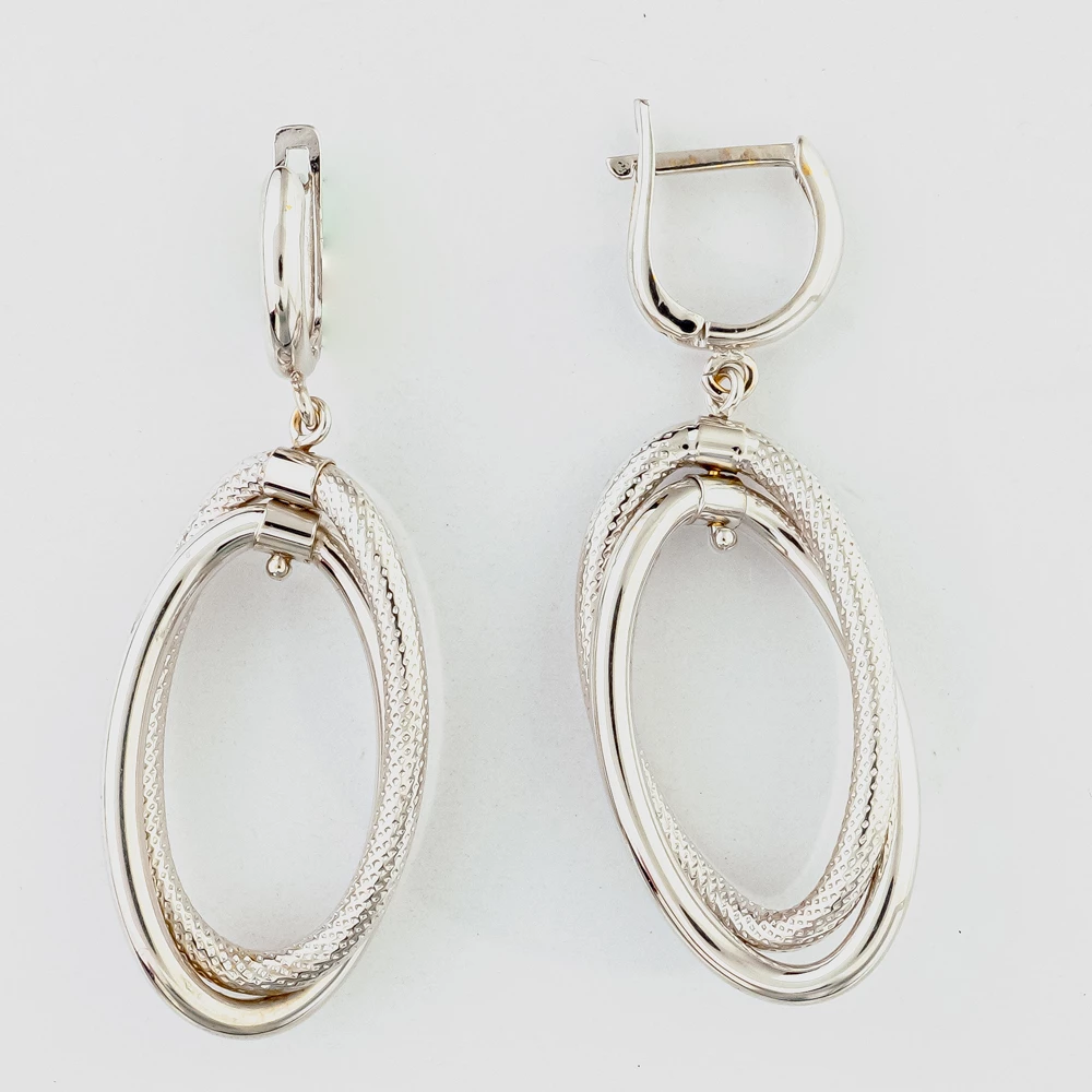 Серьги из белого золота 585 пробы