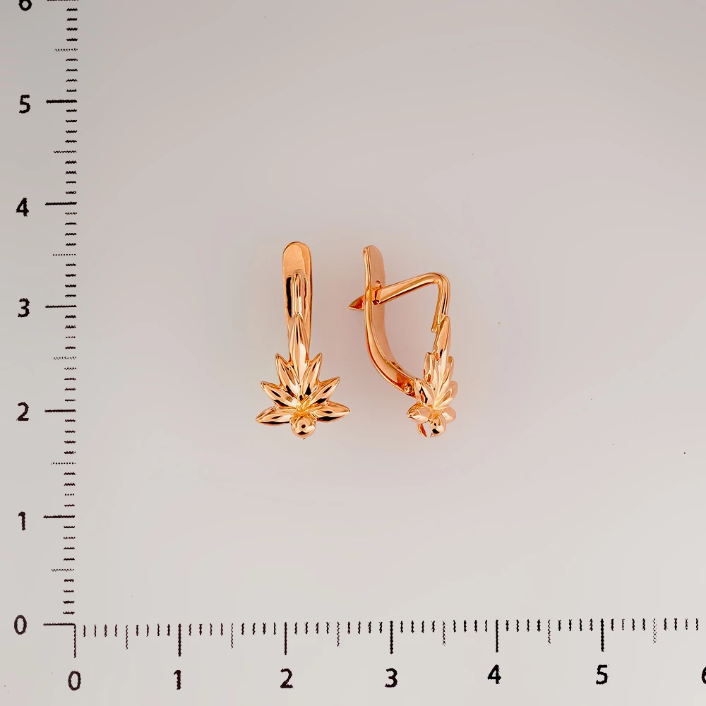 Серьги из красного золота 583 пробы