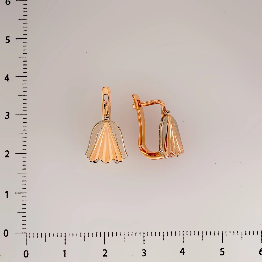 Серьги из красного золота 583 пробы