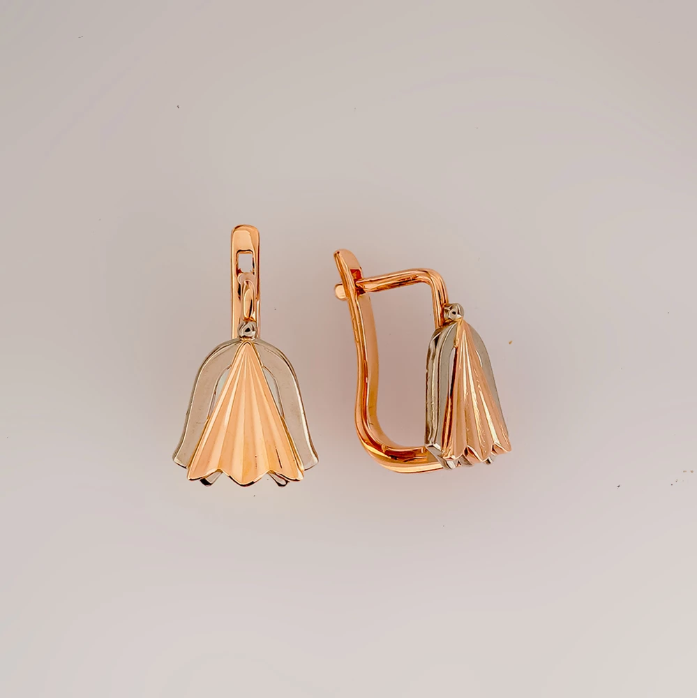 Серьги из красного золота 583 пробы