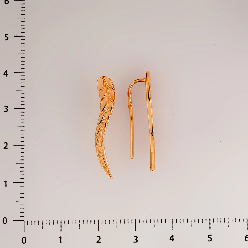 Серьги из красного золота 585 пробы
