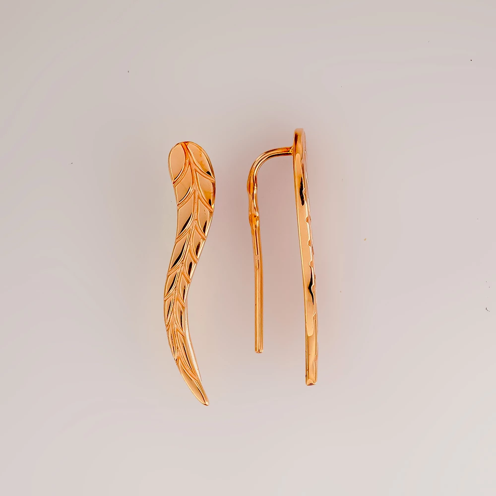 Серьги из красного золота 585 пробы