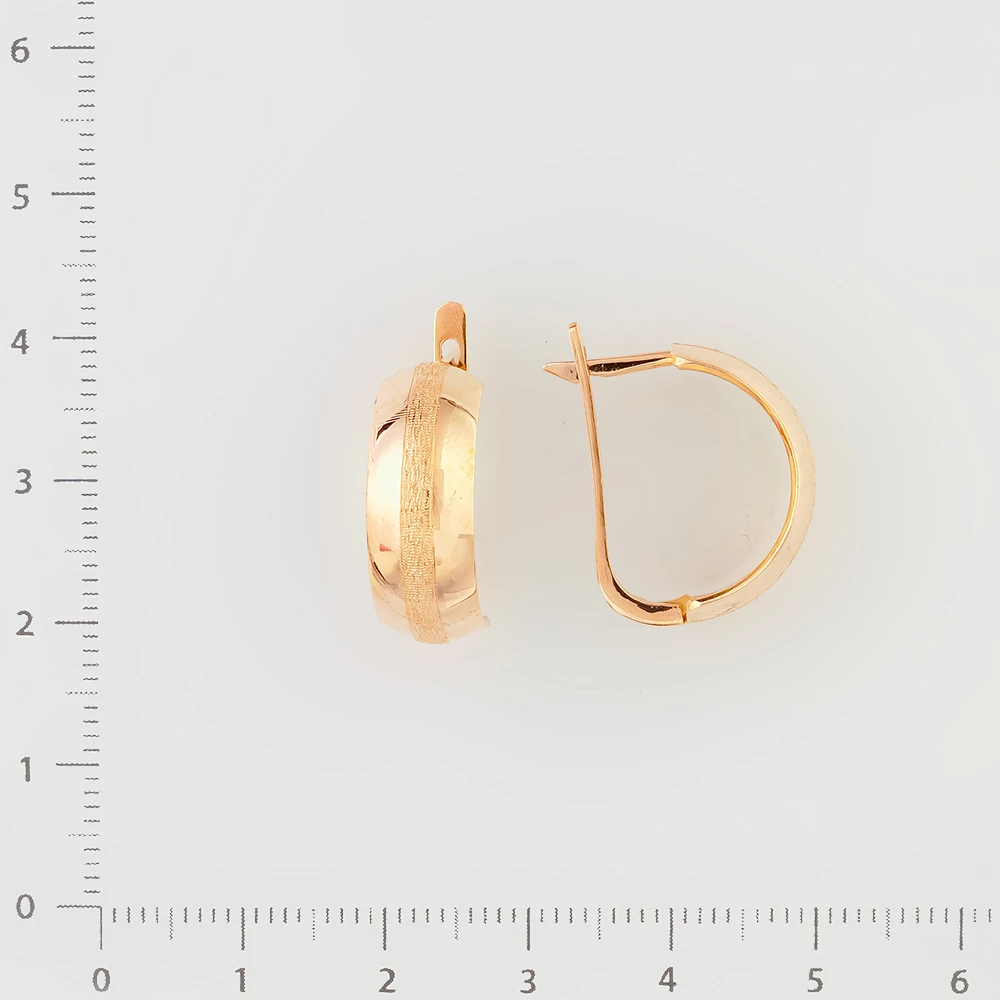 Серьги из красного золота 583 пробы