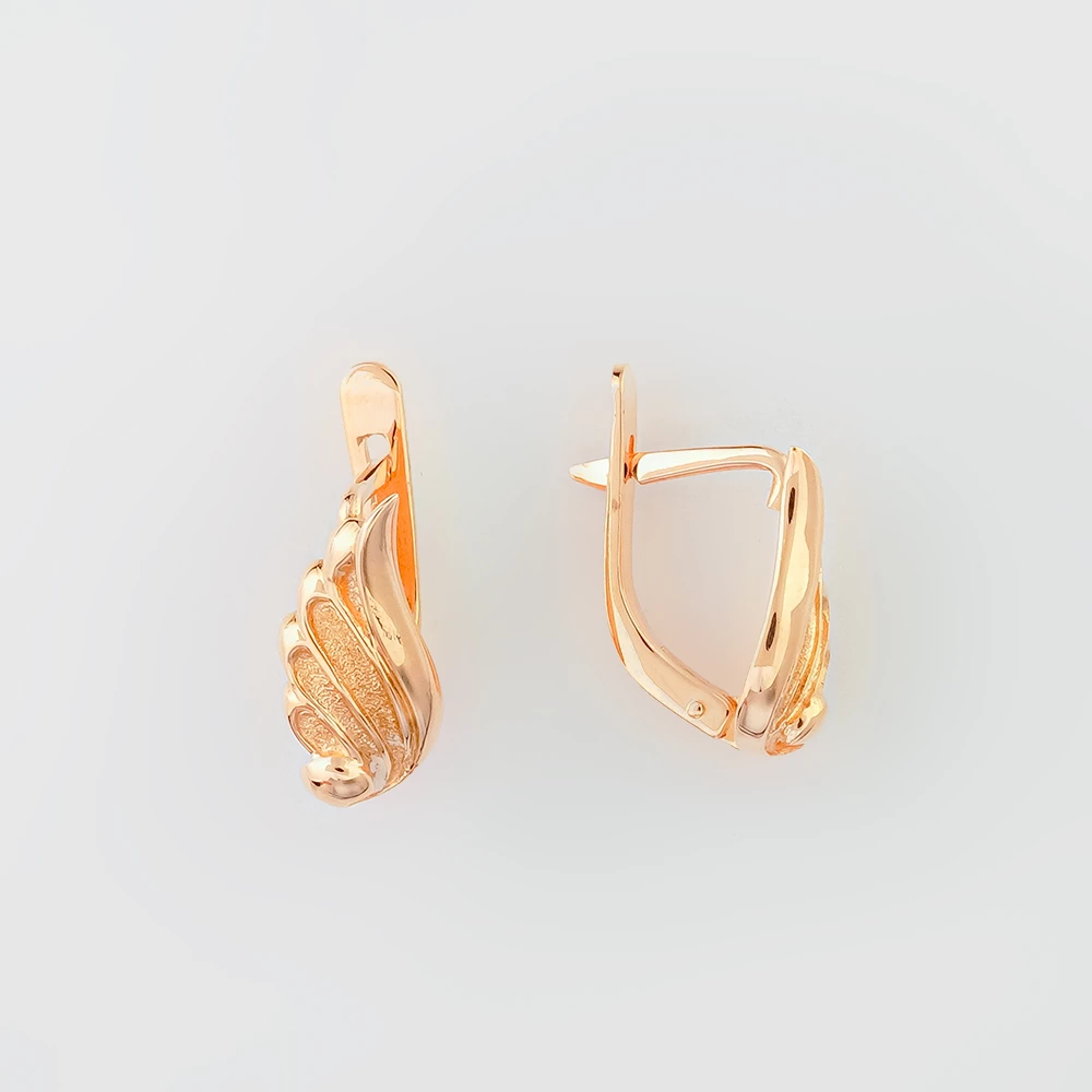 Серьги из красного золота 583 пробы