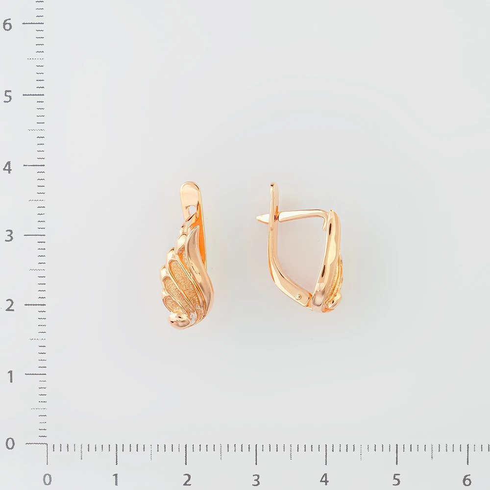 Серьги из красного золота 583 пробы