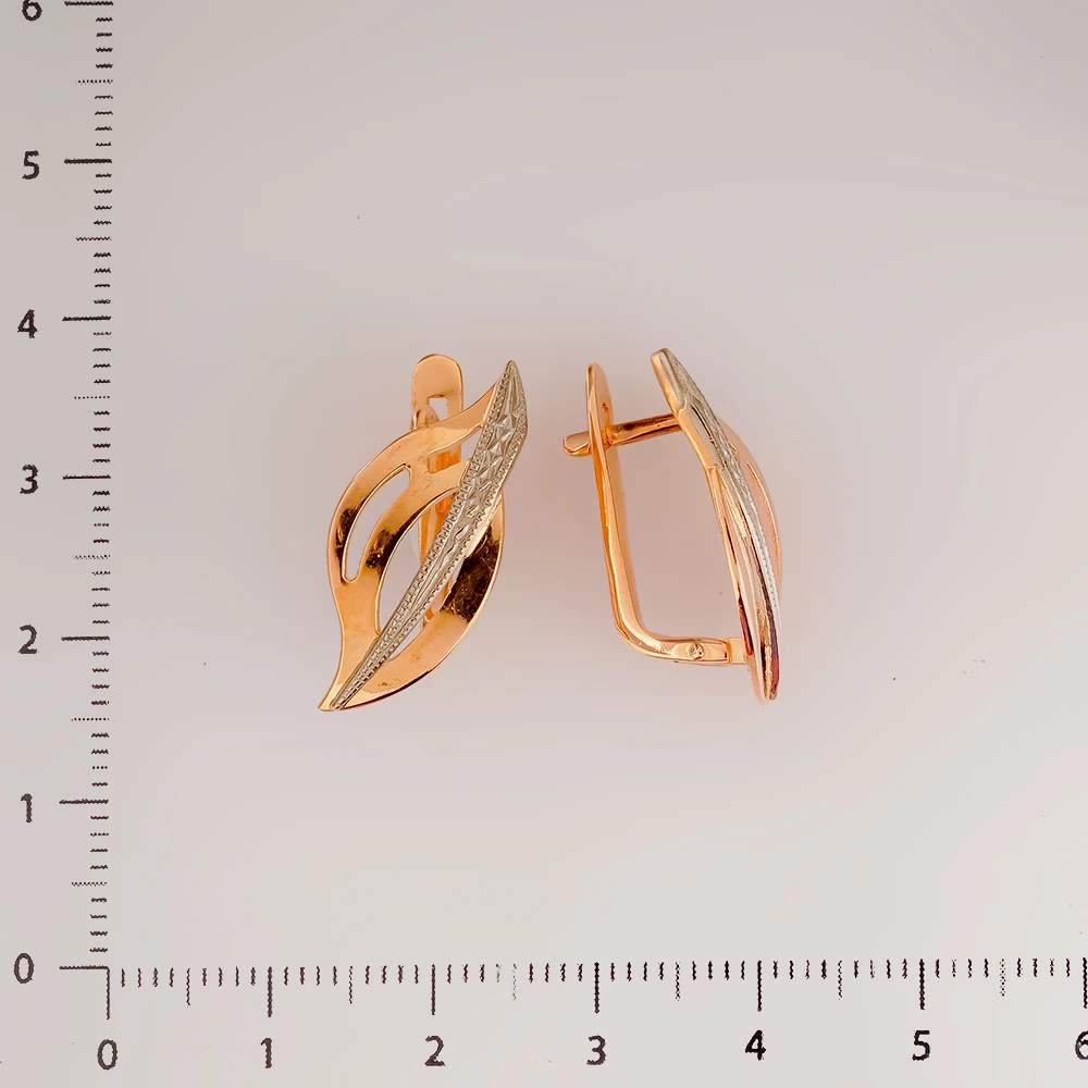 Серьги из красного золота 583 пробы