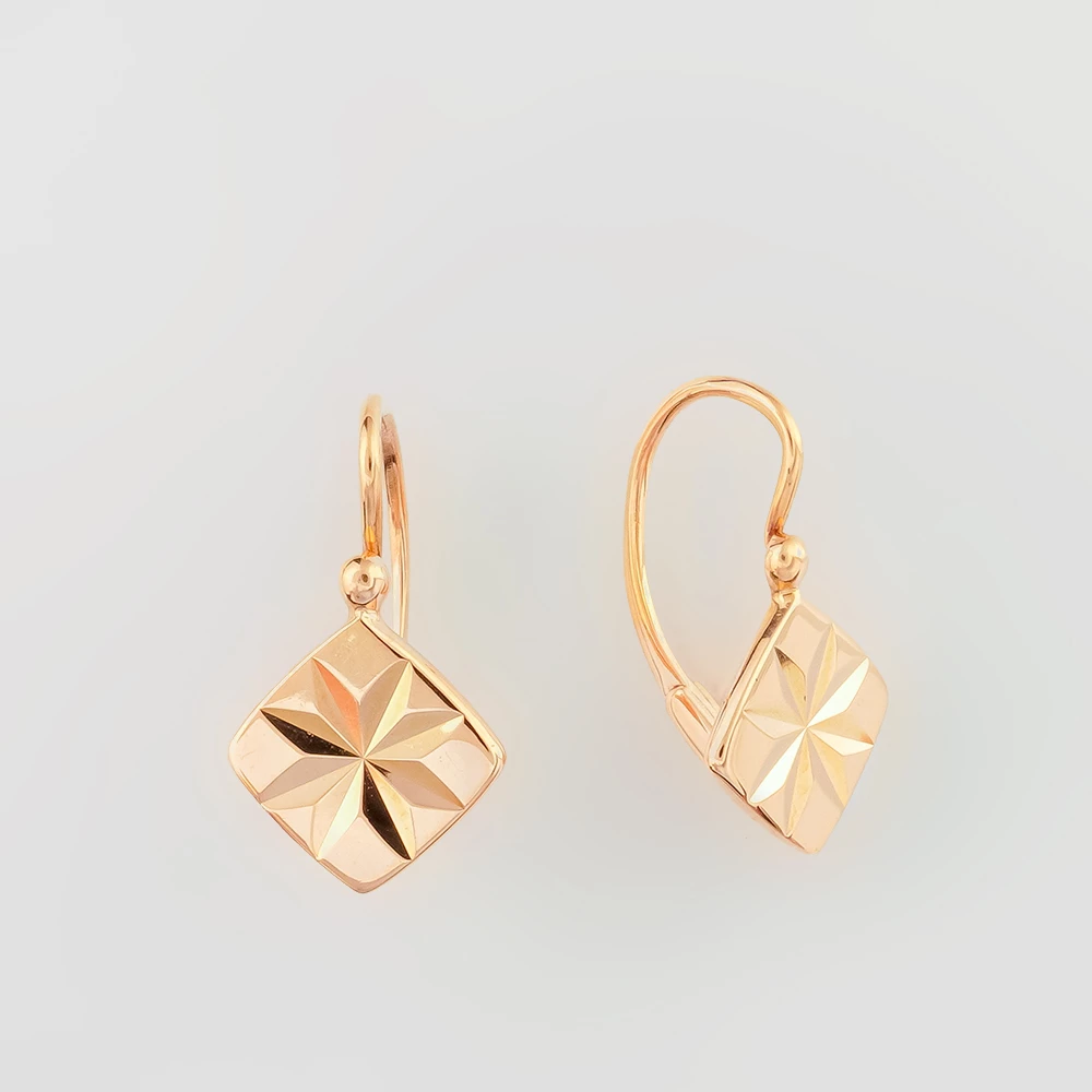 Серьги из красного золота 583 пробы