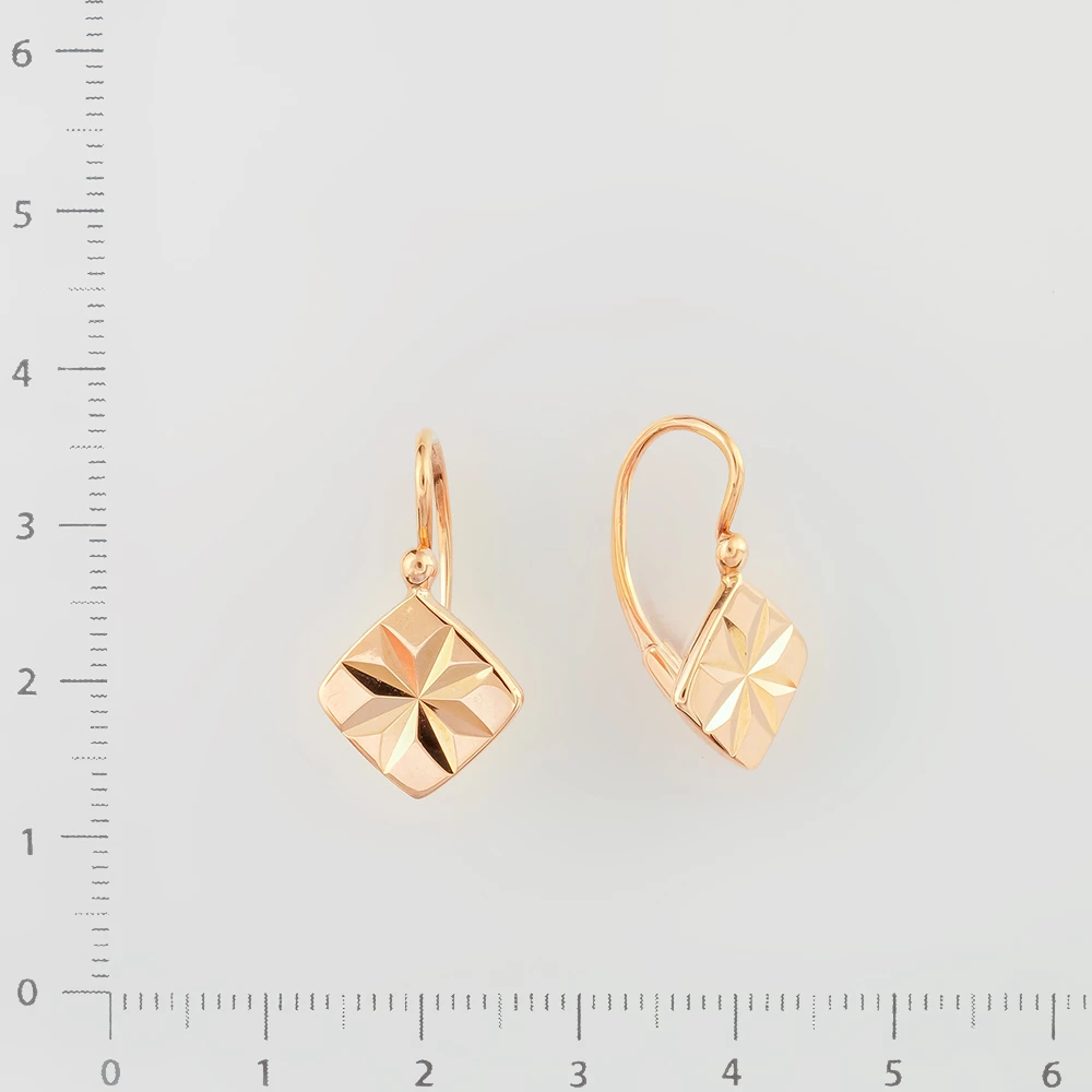 Серьги из красного золота 583 пробы
