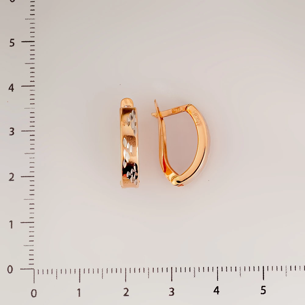 Серьги из красного золота 585 пробы