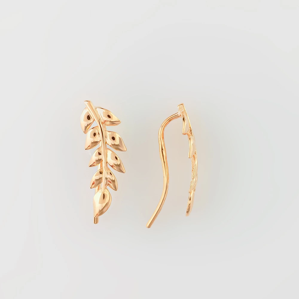Серьги из красного золота 585 пробы
