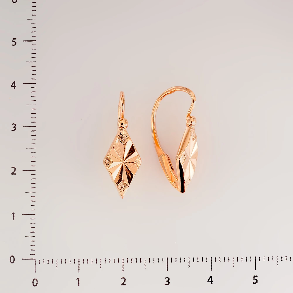 Серьги из красного золота 583 пробы