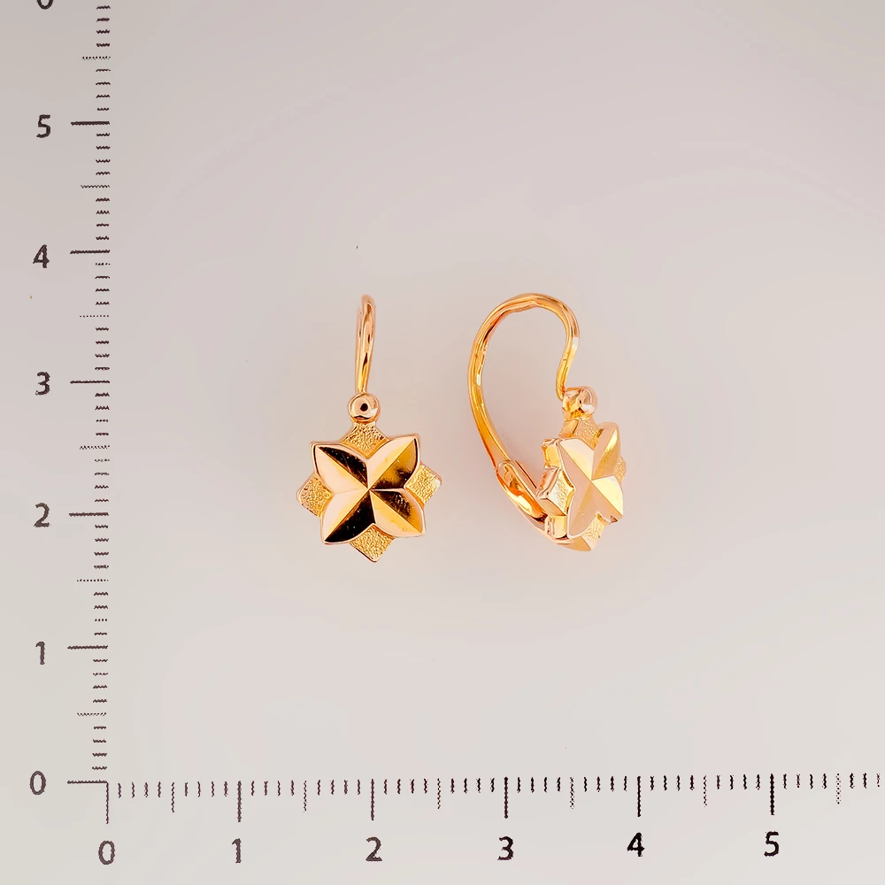 Серьги из красного золота 583 пробы