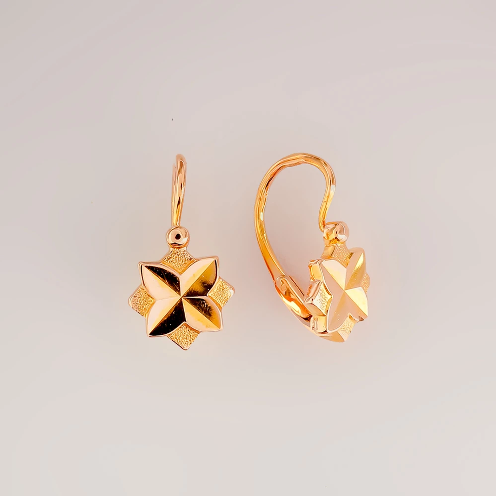 Серьги из красного золота 583 пробы