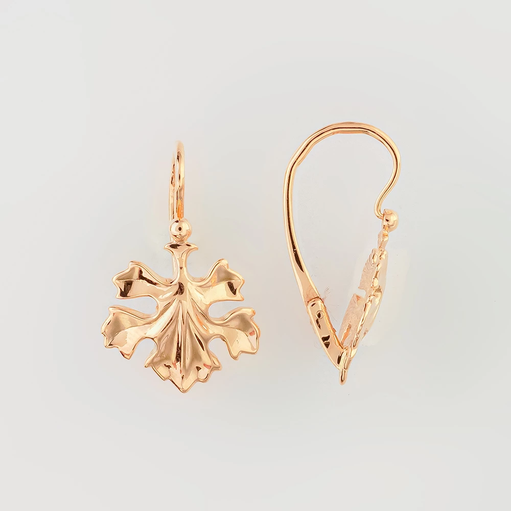 Серьги из красного золота 583 пробы