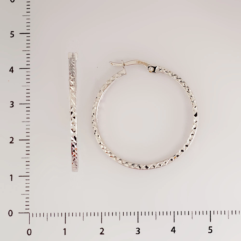 Серьги конго из красного золота 585 пробы
