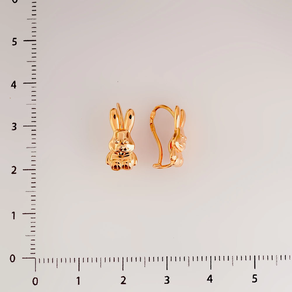 Серьги из красного золота 585 пробы