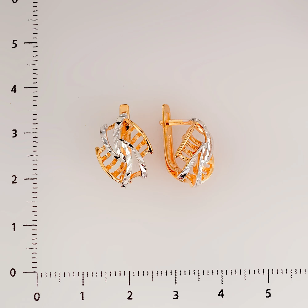 Серьги из красного золота 585 пробы