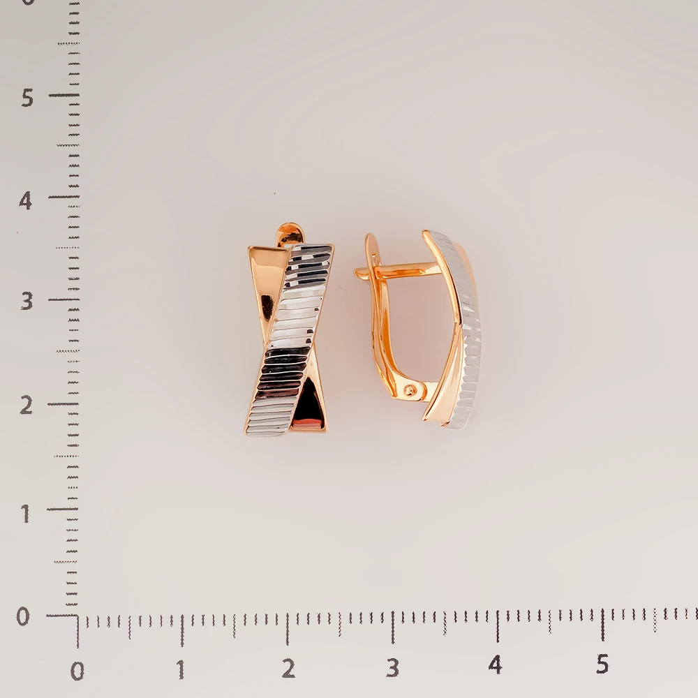 Серьги из красного золота 585 пробы